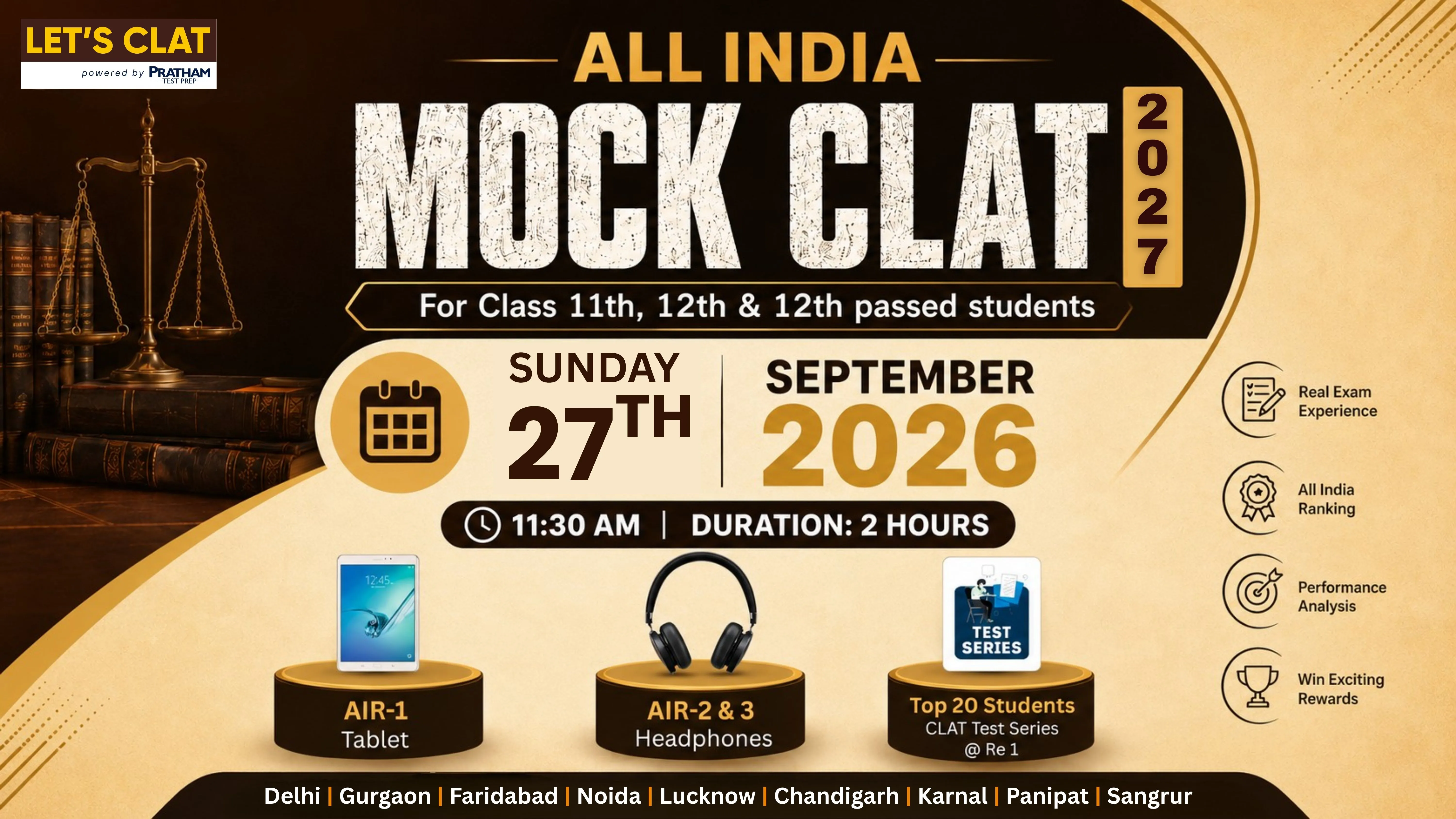 ALL INDIA PRATHAM MOCK CLAT 2027