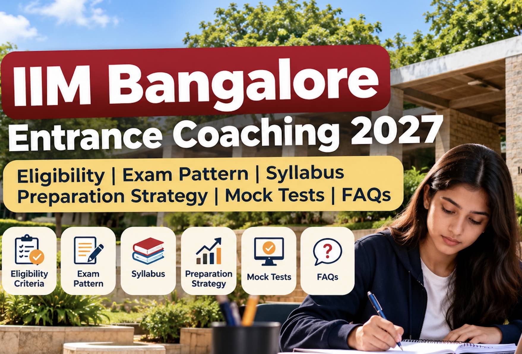 IIM Bangalore Entrance Coaching 2027: Eligibility, Syllabus, Preparation & Best Coaching